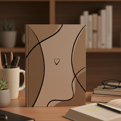 Soul Silhouette – Minimal Abstract Line Art Notebook | A5 & A6 Diary Collection