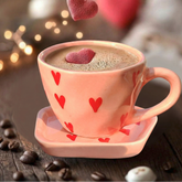 Blush Heart Cup & Saucer Set