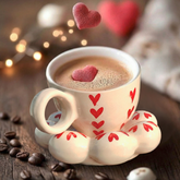 Cloud Heart Cup & Saucer Set