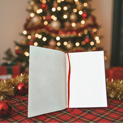 Maroon Christmas Snowflake Notebook – Holiday Edition