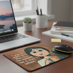 Plan B Always Exists – Desi Quote Mouse Pad for Women
