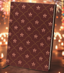 Lotus Motif Bahi Khata Notebook