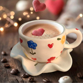 Wildflower Heart Cup & Saucer Set