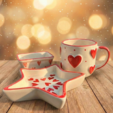 Love in Layers – Mug, Star Plate & Mini Bowl Set