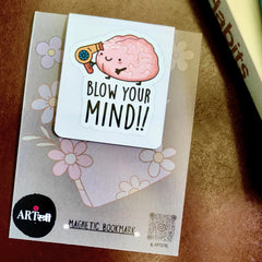 Mind Blown – Witty Brain Magnetic Bookmark