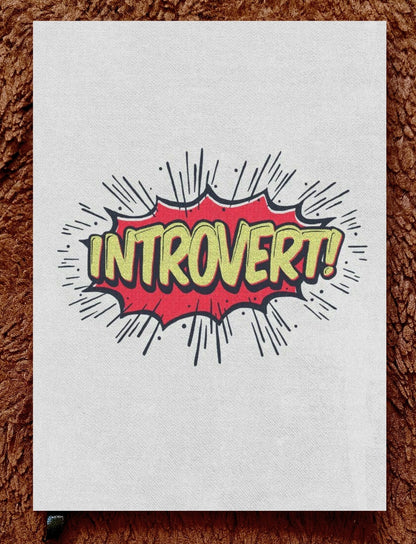 Loud on the Inside  – Comic Style Introvert Notebook | A5 & A6 Ruled Diary by Artstri