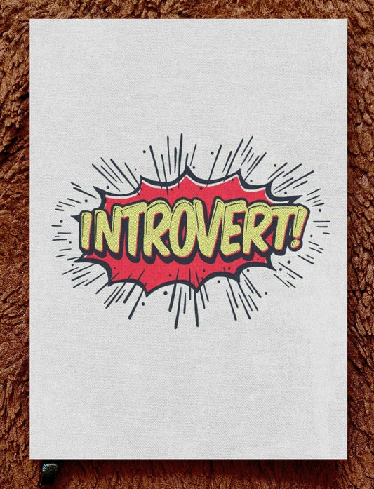 Loud on the Inside  – Comic Style Introvert Notebook | A5 & A6 Ruled Diary by Artstri