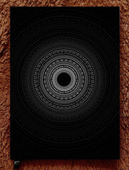 Into the Void  – Hypnotic Black Mandala Notebook | Aesthetic Ruled A5 & A6 Diary by Artstri