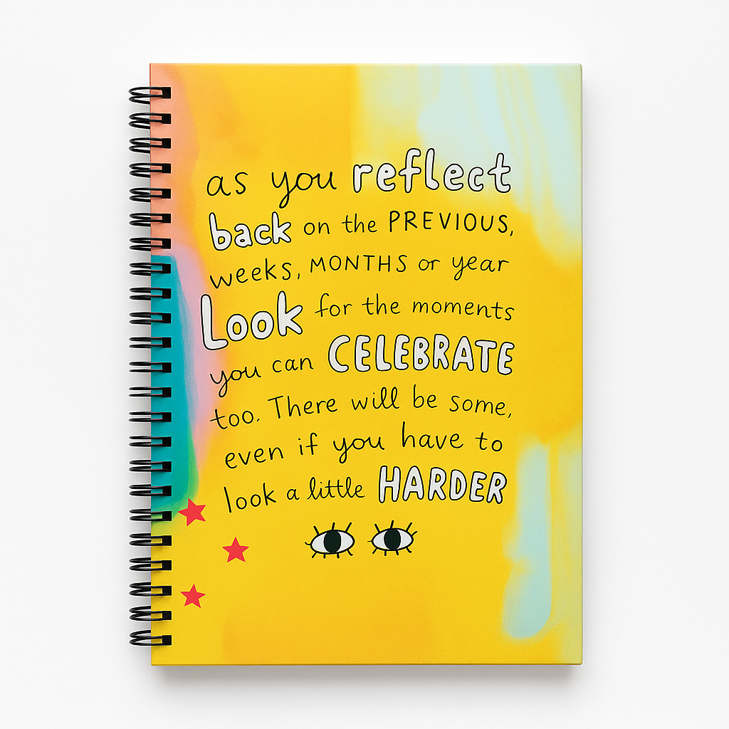 Celebrate Every Glimpse – A5 Spiral Notebook