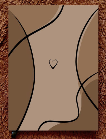 Soul Silhouette – Minimal Abstract Line Art Notebook | A5 & A6 Diary Collection
