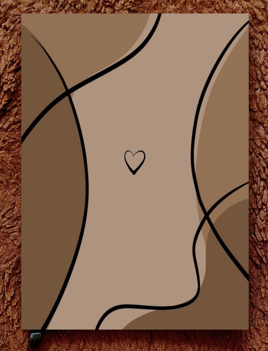 Soul Silhouette – Minimal Abstract Line Art Notebook | A5 & A6 Diary Collection