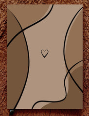 Soul Silhouette – Minimal Abstract Line Art Notebook | A5 & A6 Diary Collection