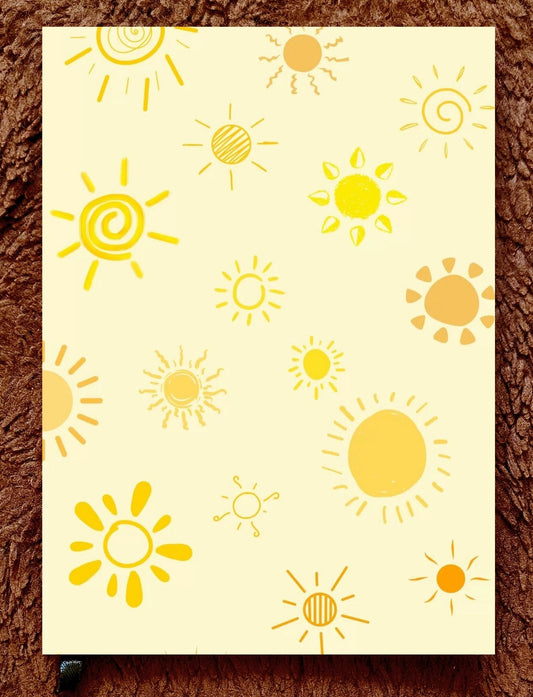 Here Comes the Sun – Sunny Vibes Notebook | Aesthetic A5 & A6 Ruled Diary