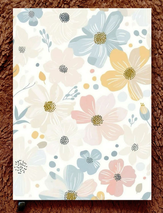 Whispers of Spring  – Dreamy Floral Notebook | Aesthetic A5 & A6 Ruled Diary