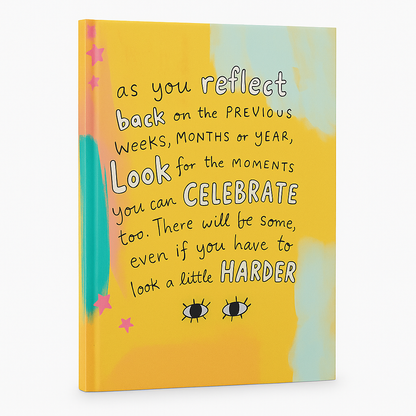 Celebrate the Moments – A5 Motivational Ruled Notebook