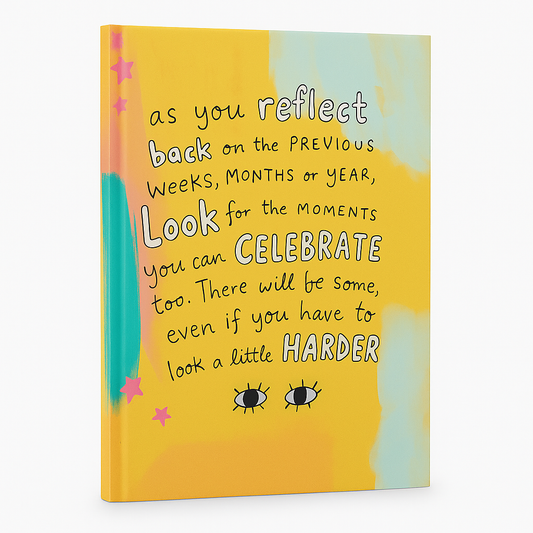 Celebrate the Moments – A5 Motivational Ruled Notebook