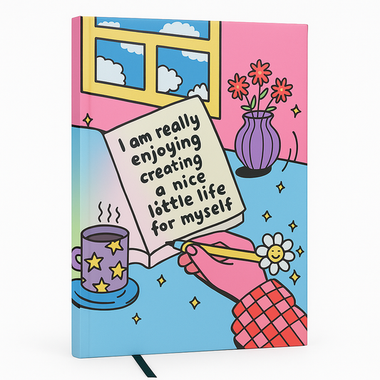 Little Life Journal – A5 Pastel Motivational Ruled Notebook