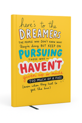Dreamer’s Hustle – A5 Motivational Ruled Notebook for Students & Creatives