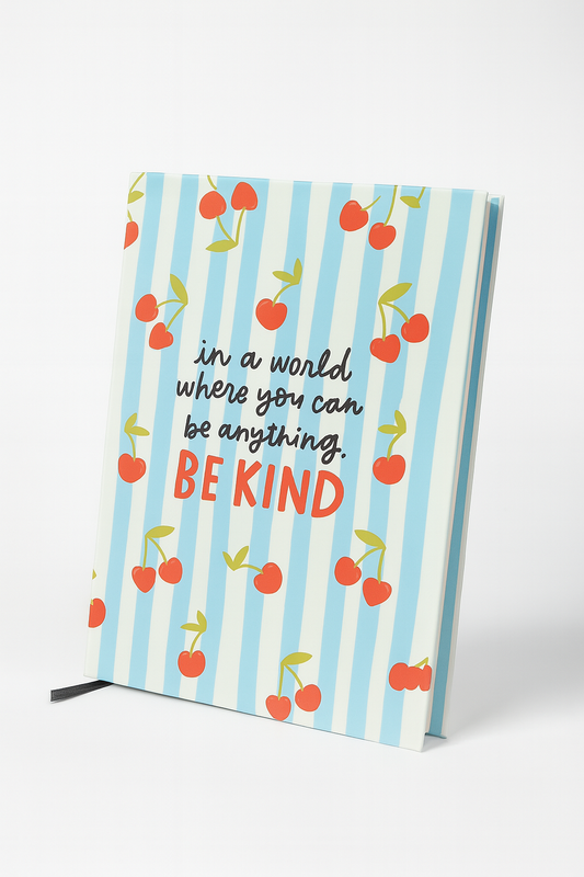 Cherry Kindness – A5 Ruled Motivational Notebook