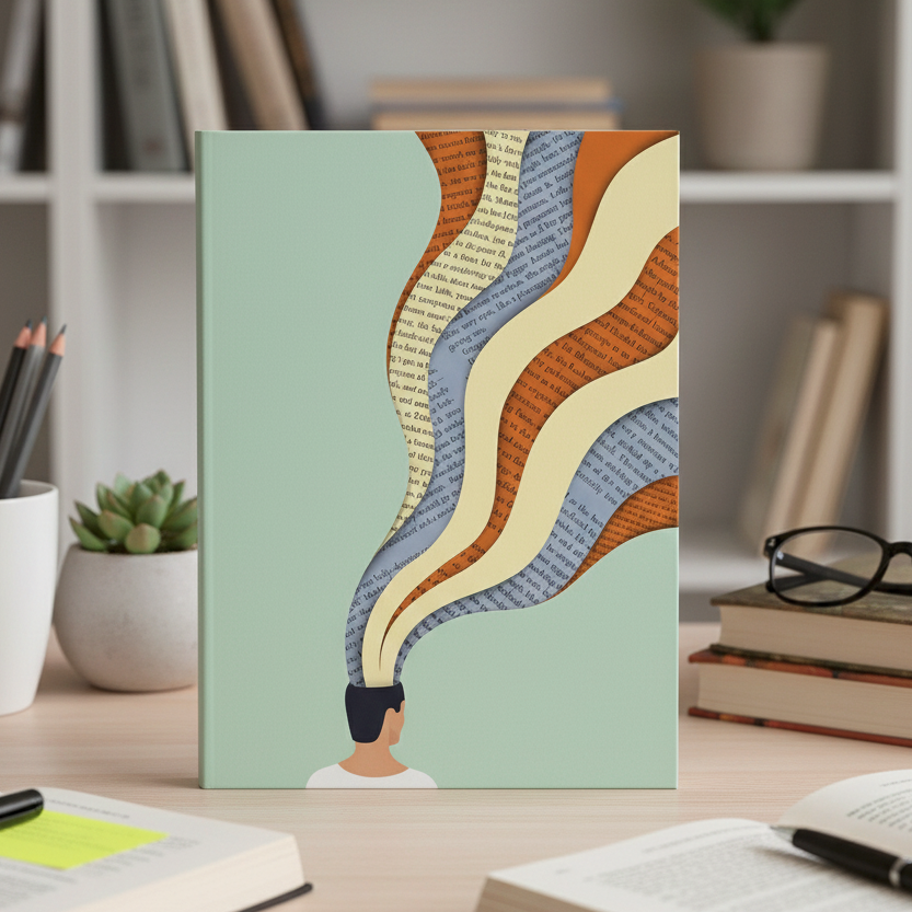 Mind Unfolded – Abstract Thought Flow Notebook | A5 & A6 Diary by Artstri