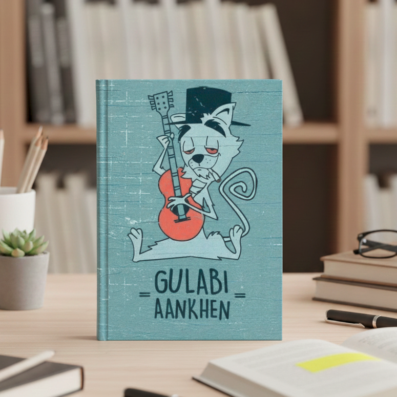 Meowjestic Vibes  – Desi Cool Cat Notebook | A5 & A6 Diary