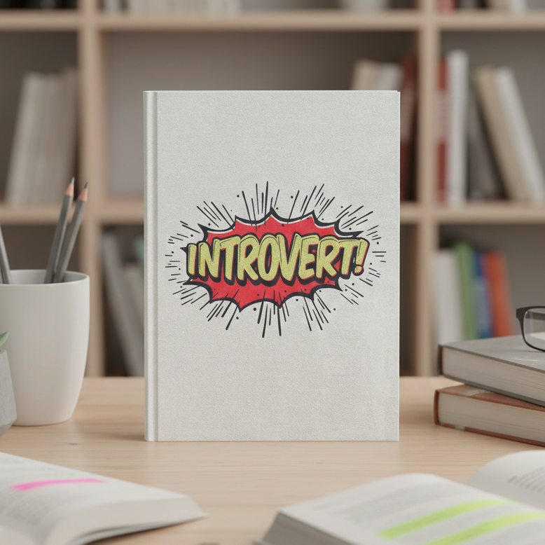 Loud on the Inside  – Comic Style Introvert Notebook | A5 & A6 Diary