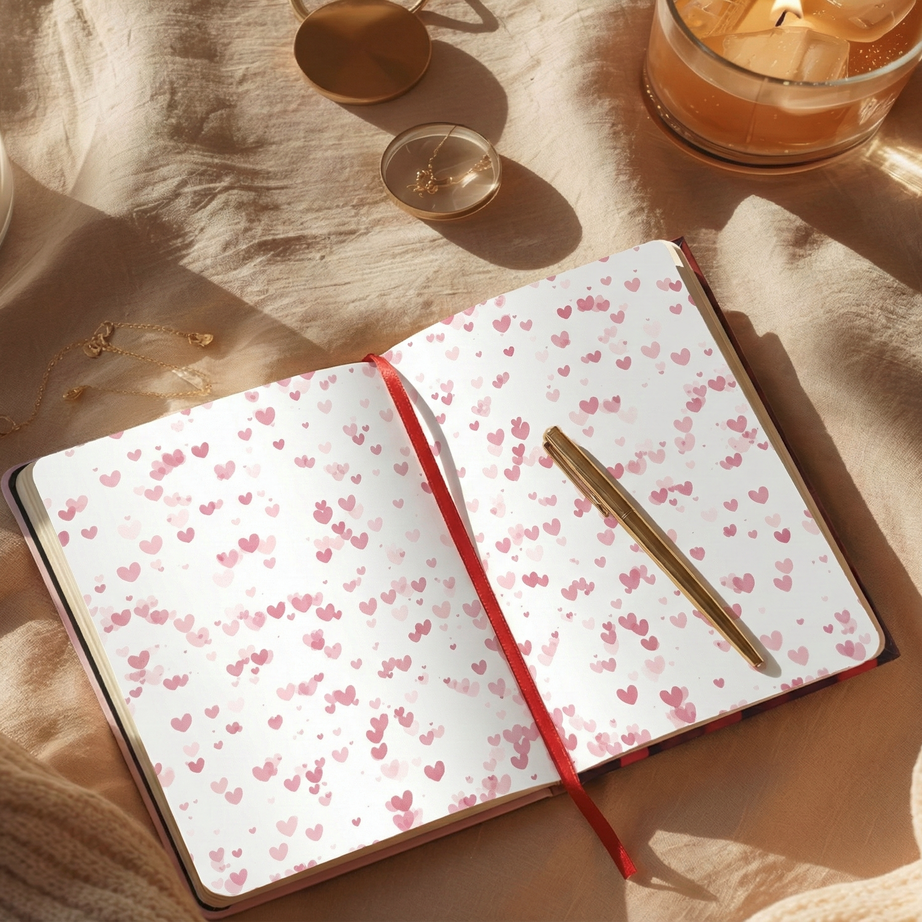 All My Heart –  Hardbound Notebook