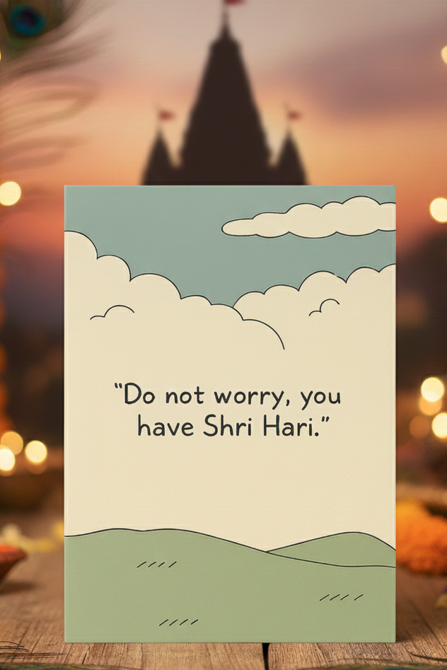 Do Not Worry, You Have Shri Hari Notebook – A5 Hardcover/Softcover, 90 GSM Acid-Free Paper