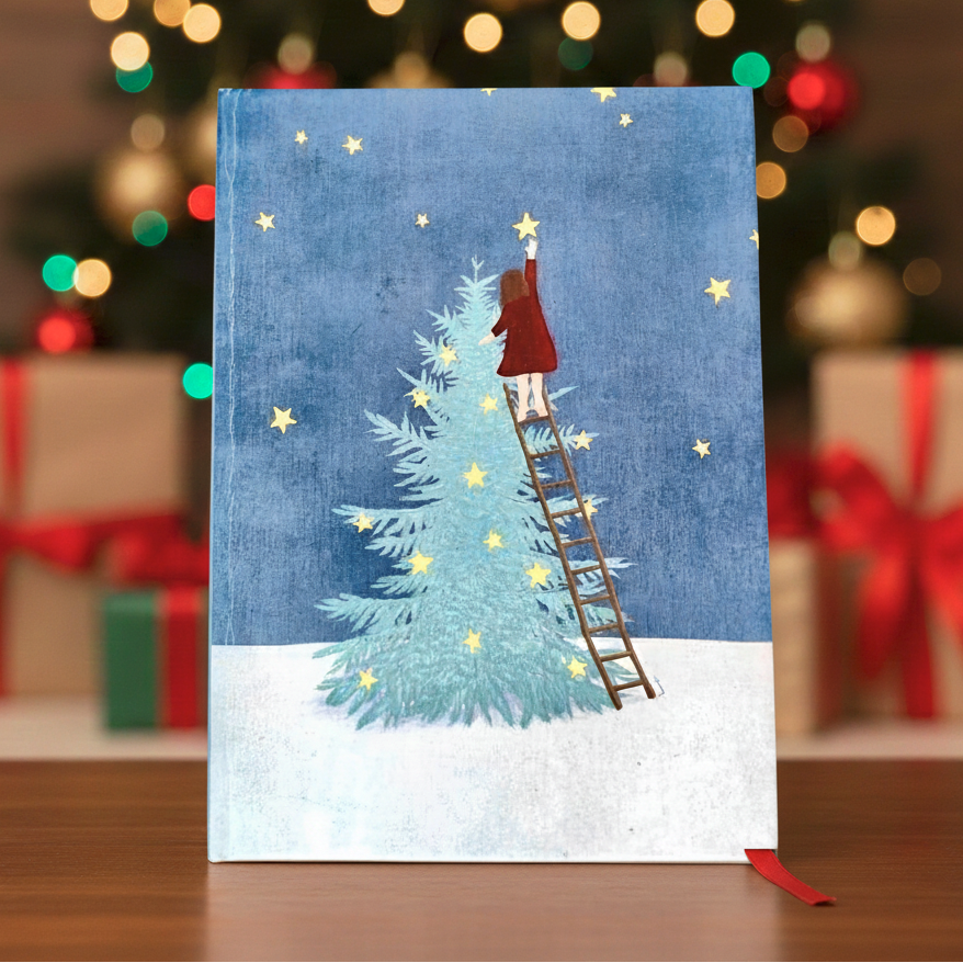 Starry Christmas Tree Notebook – Holiday Edition