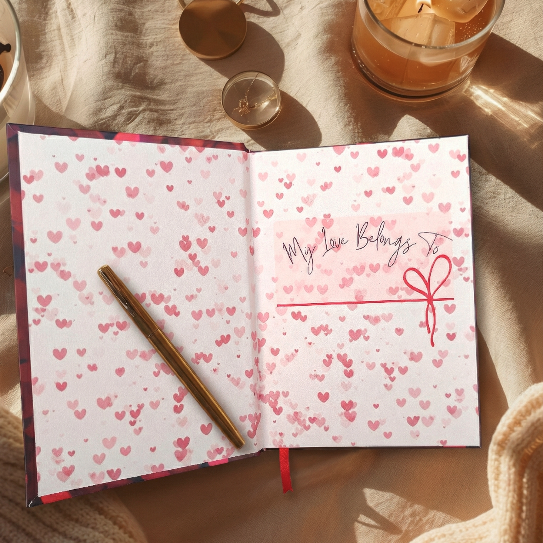 All My Heart –  Hardbound Notebook