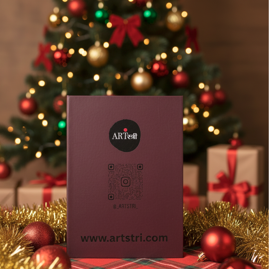 Maroon Christmas Snowflake Notebook – Holiday Edition