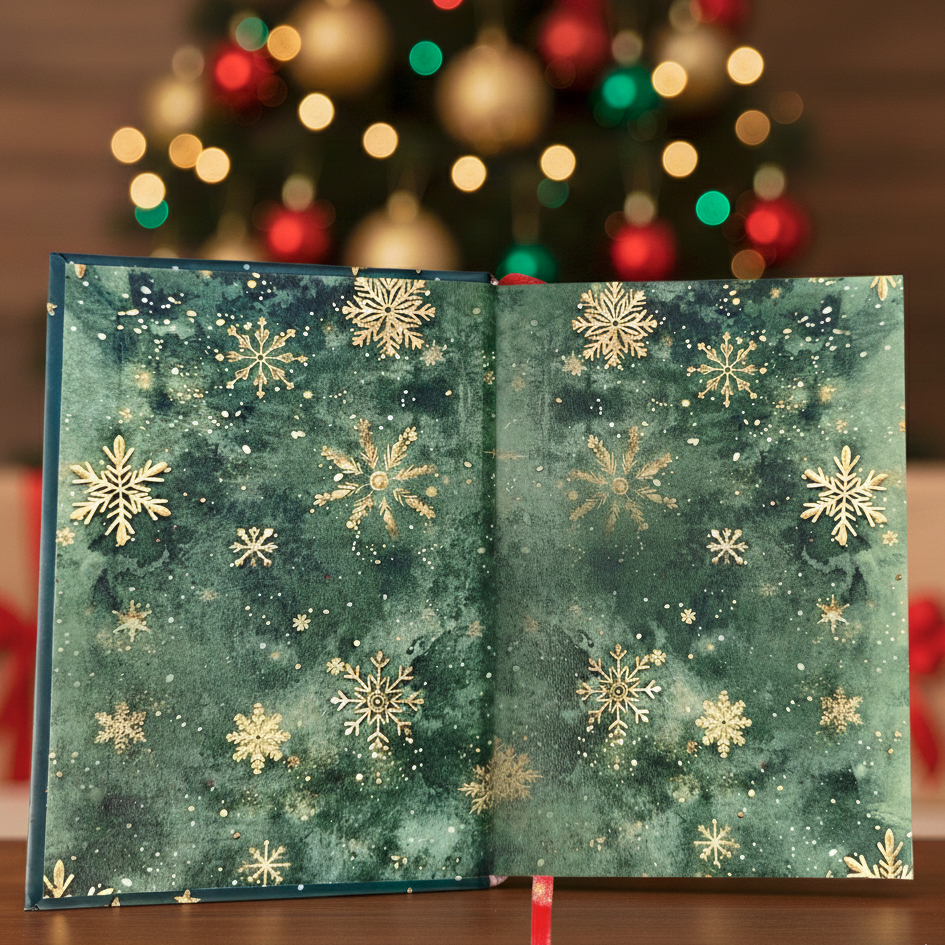 Midnight Christmas Stars Notebook – Holiday Edition