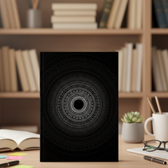 Into the Void  – Hypnotic Black Mandala Notebook | Aesthetic A5 & A6 Diary