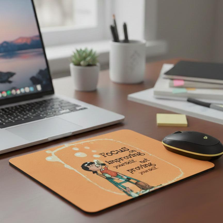Bubble Up – Growth Mindset Mouse Pad with Motivational Art