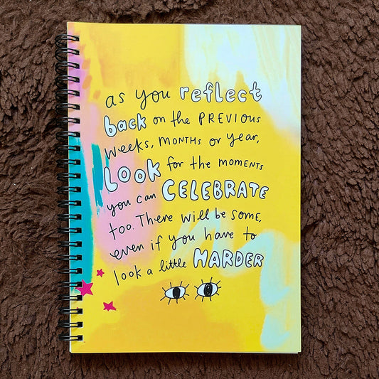 Celebrate Every Glimpse – A5 Spiral Notebook