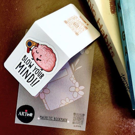 Mind Blown – Witty Brain Magnetic Bookmark