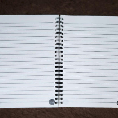 Into the Void  – Hypnotic Black Mandala Notebook | Aesthetic Ruled A5 & A6 Diary by Artstri